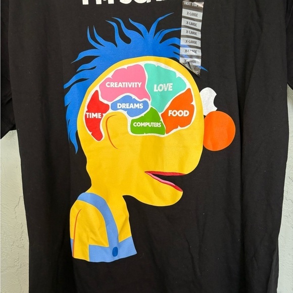 - Hot Topic Don’t hug me I’m scared yellow Guy Tee-shirt Black size XL - Picture 6 of 7